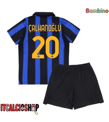 Inter Milan Hakan Calhanoglu #20 Prima Maglia Bambino 2026-27 Manica Corta (+ Pantaloni corti)